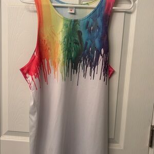 Colorful Drip Tank Top